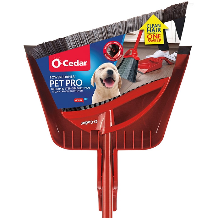 PowerCorner® Pet Pro Broom & Step-On Dust Pan
