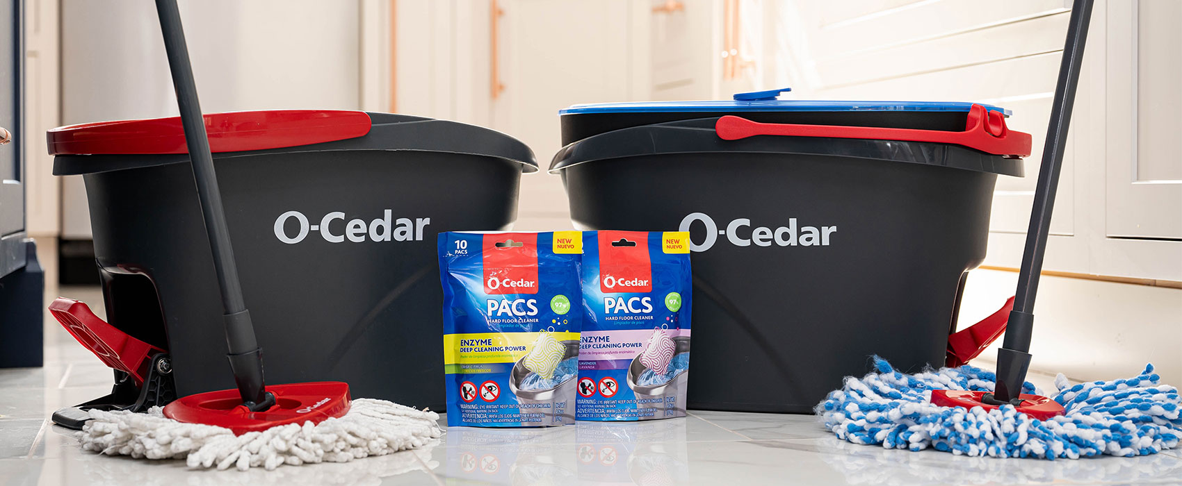 Introducing O-Cedar Floor Cleaning PACS
